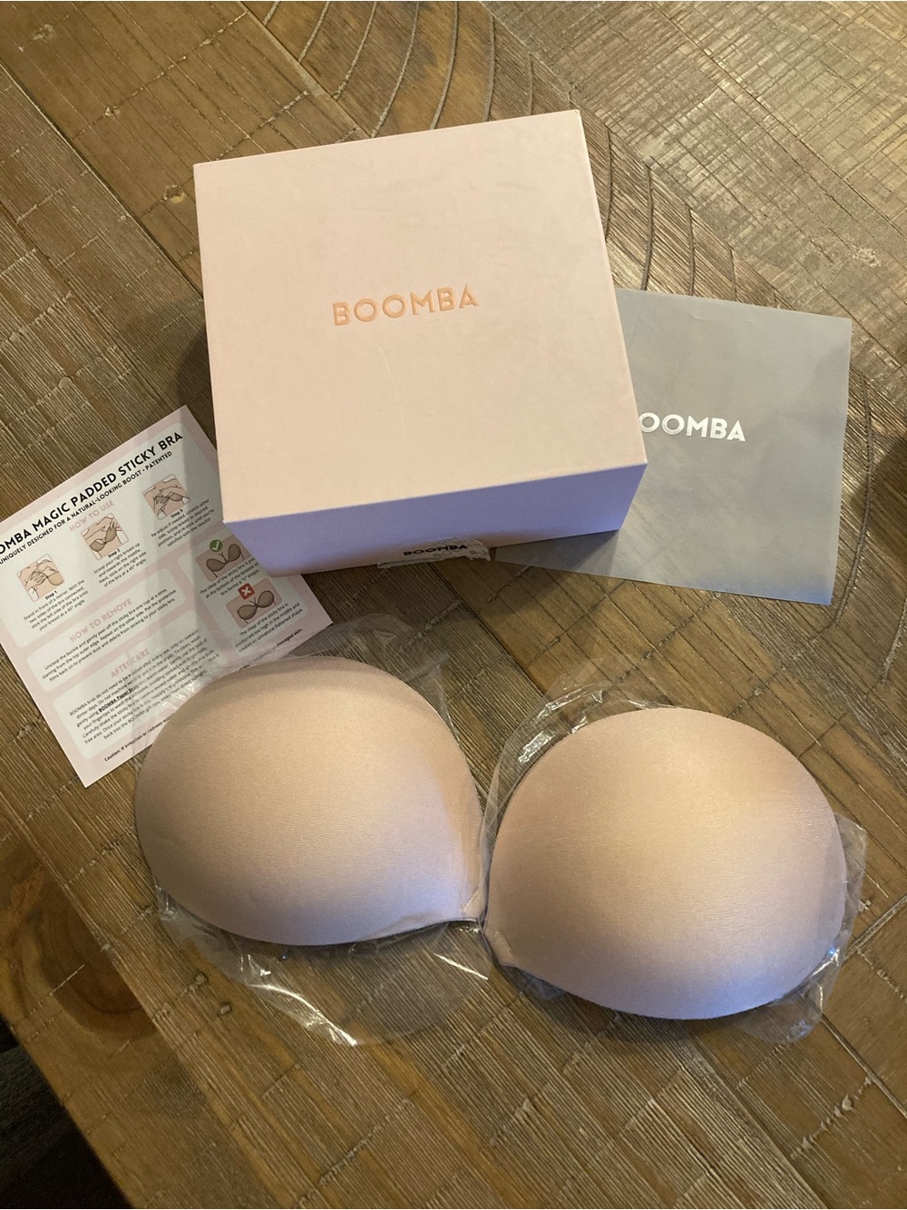 Boomba Nude Strapless Sticky Bra - Adhesive Padded Cups